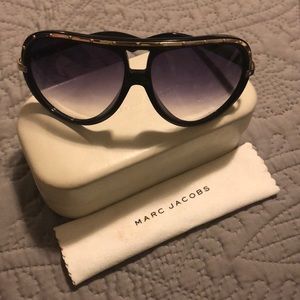 Marc Jacobs Black & Gold Sunglasses